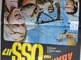an old movie poster of a bunch of people on a bed