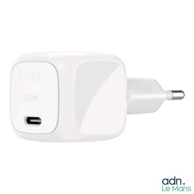 an image of a close up of a white charger on a white background
