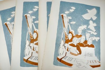 Jacques JOOS (1945-2021), "Chant de vie", environ 32 lithogr…