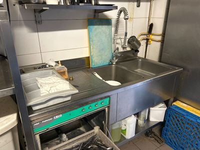 Plonge inox à 2 bacs et douchette - Photo 1