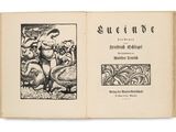 un livre ouvert sur lequel est dessiné un homme et un chien