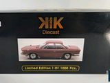 the box is open to show the model of a red car