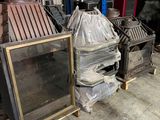 many different types of stoves in a warehouse