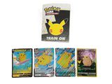 Coffret du jeu de cartes à collectionner Pokémon comprenant des cartes Pikachu et d'autres Pokémon