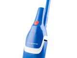 une image représentant un aspirateur bleu sur fond blanc