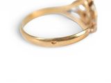 an image of a close up of a ring on a white surface