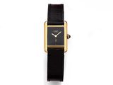 cartier an 18ct gold manual wind wristwatch