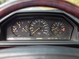 a close up of a car dashboard with a speedometer and gauges