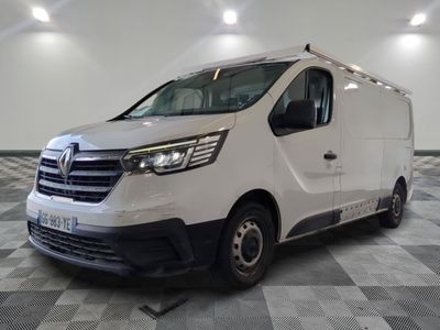 a picture of a white van parked in a room