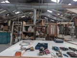 a table with tools on it in a building