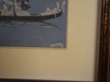a picture of a picture of people in a boat on the water