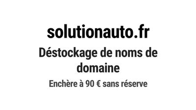 Nom de domaine solutionauto.fr.