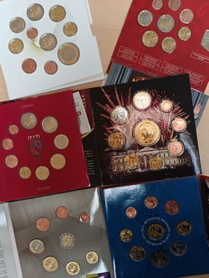 Ensemble cpt : Planche en euros (1 cts à 2 euros) Bataille d…