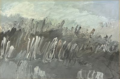 tableau représentant un tableau où l'on voit un groupe de personnes marchant sur une plage