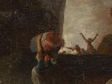 an image of a painting of a group of people in a cave