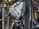 a truck that is parked inside of a building