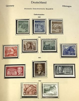 TIMBRE-POSTE - DDR - **/* - 1 ALBUM ABRIA du début 1949 à 19…