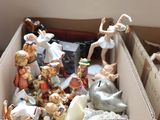 a box full of toys sitting on a table