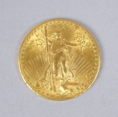 l'image d'une pièce d'or sur laquelle figure une femme
