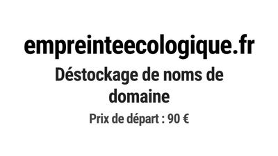 Nom de domaine empreinteecologique.