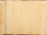 a painting of an old wooden frame with a white background