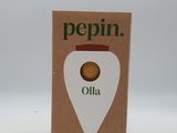 a box of pepin oil sitting on a white surface