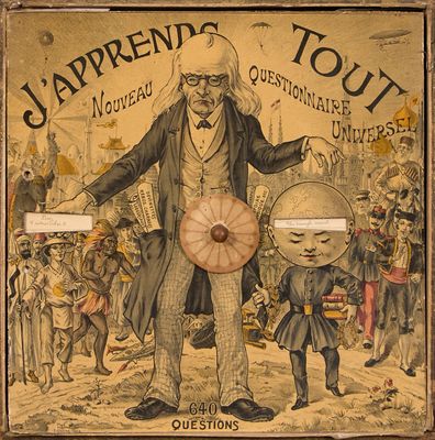 tableau représentant un homme tenant un parapluie, debout devant un groupe de personnes