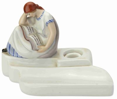 Natalya Danko Encrier EN Porcelaine ‘Etude’, Fin Des AnnÉES …