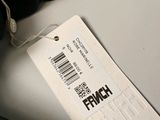 a label that says french on it on a black bag