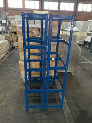 Lot de 2 étagères sans plaque 75x30x151 cm, en l'état