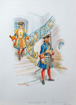 Eugène Leliepvre. Garde de la Porte 1750.
