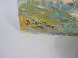 a picture of a painting on a table with a white background