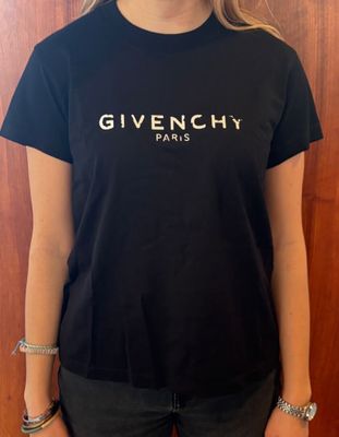 GIVENCHY - Tee-shirt Givenchy noir taille S - Écriture Given…