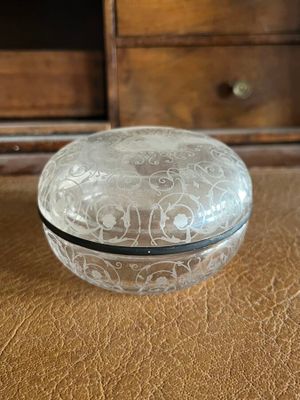 an image of a glass box sitting on a table