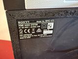 a close up of the back of a sony home audio system