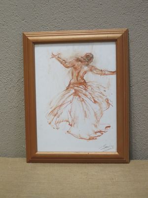 Didier BAYLE "Danse de la vie" 2013, sanguine (40 x 30 cm)