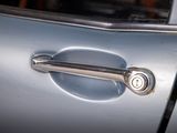 a close up of a door handle on a car