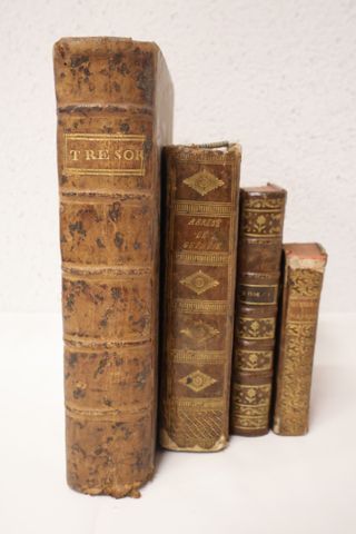 Lot de livres du 18° : Trésor des langues française et latine 173...