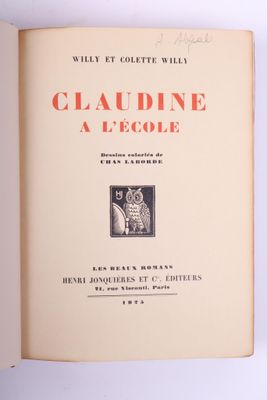 [CHAS LABORDE] COLETTE Claudine à l’école - Claudine à Paris…