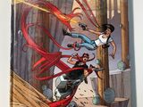 a comic book with a picture of two women on the cover