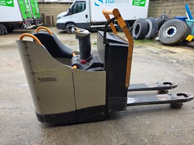 TRANSPALETTE ELECTRIQUE PLATEFORME FIXE OU RABATTABLE de mar…