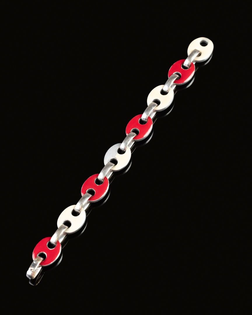 NICOLIS COLA. BRACELET Les maillons en or blanc (18 carats, …