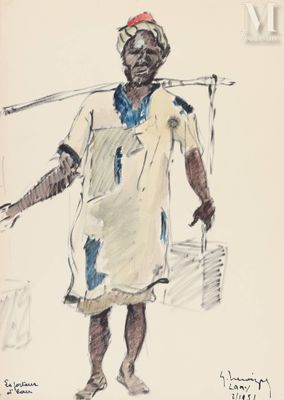 une image représentant le dessin d'un homme tenant un bâton à la main