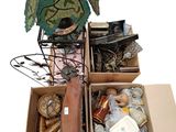 a box of assorted items sitting on top of a table