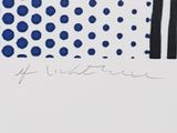 an image of a drawing of a fish with blue dots on it