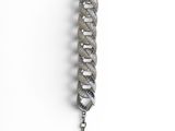 an image of a silver bracelet with a chain attached to it