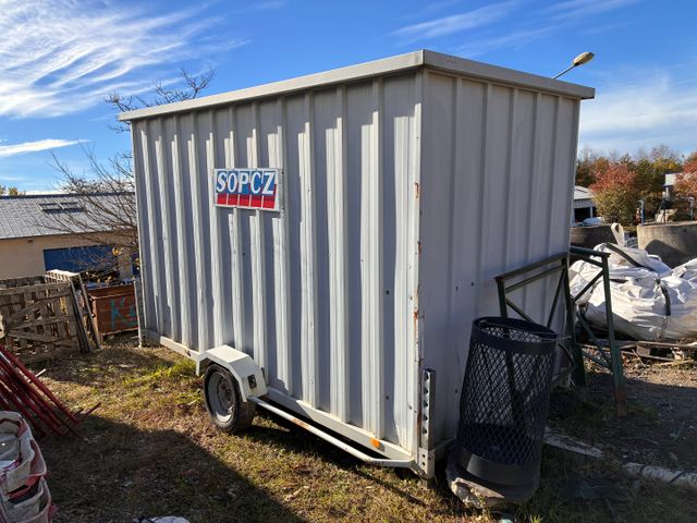 Remorque Cabane de chantier, PTAC : 750kgs, PV 515 kgs. Pas de cl...