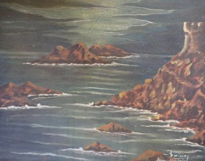 DOMINICI (école corse XX°), Les Sanguinaires et la tour géno…