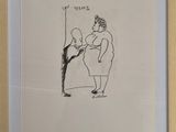 an image of a drawing of a woman standing next to a man