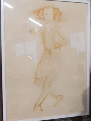 Léonor FINI (1907-1996) Adolescente debout nue.